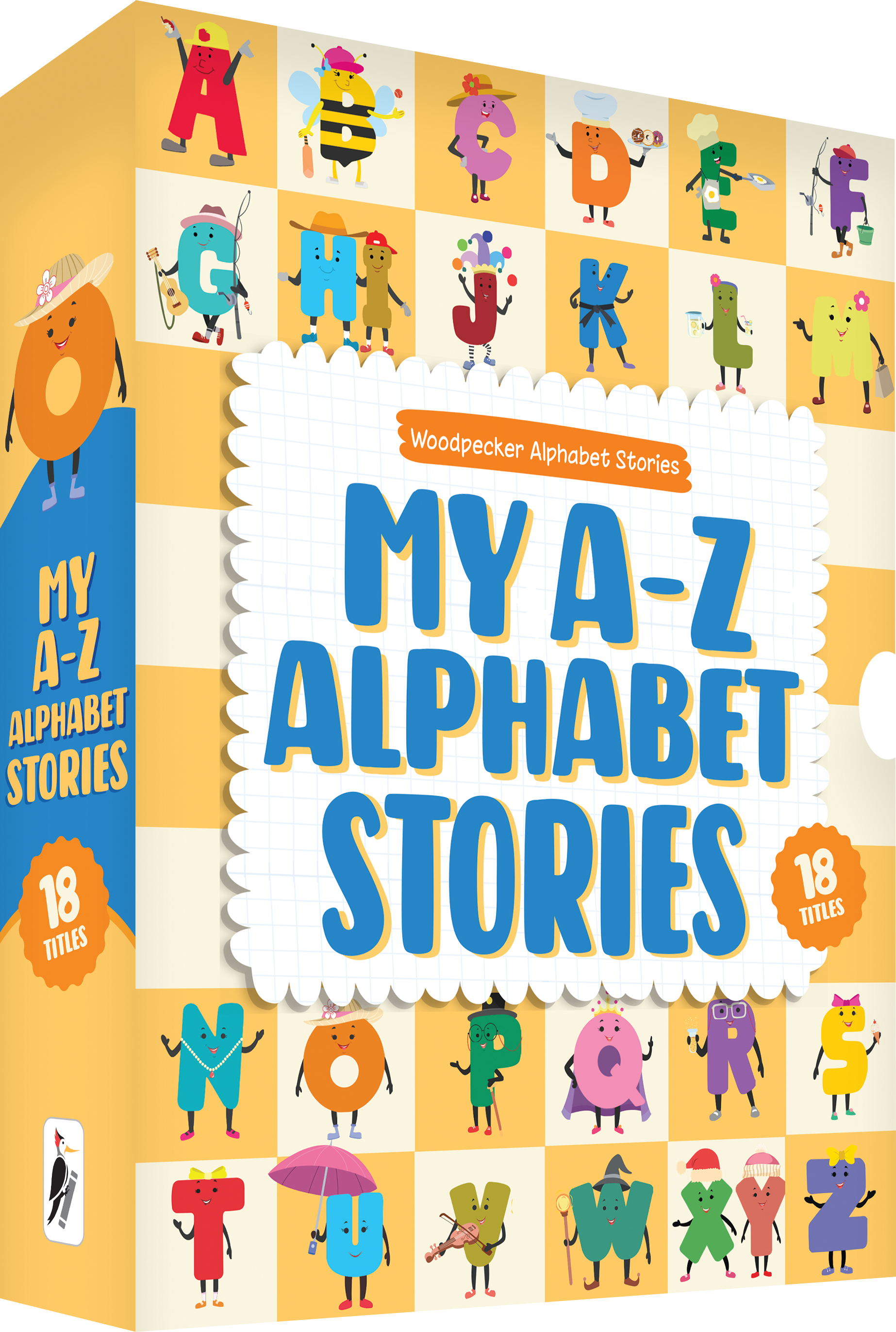My A to Z Alphabet Stories (18 Vol. Boxed Set) – Woodpecker Books