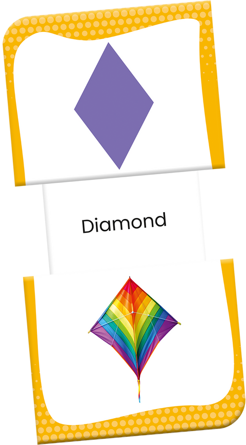 Slide & Learn Flash Cards - COLOURS & SHAPES