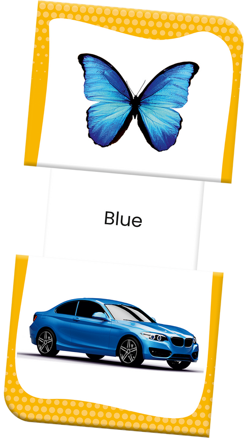 Slide & Learn Flash Cards - COLOURS & SHAPES