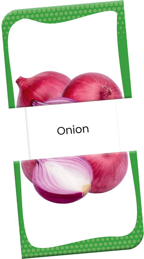 Slide & Learn Flash Cards - FRUITS & VEGETABLES