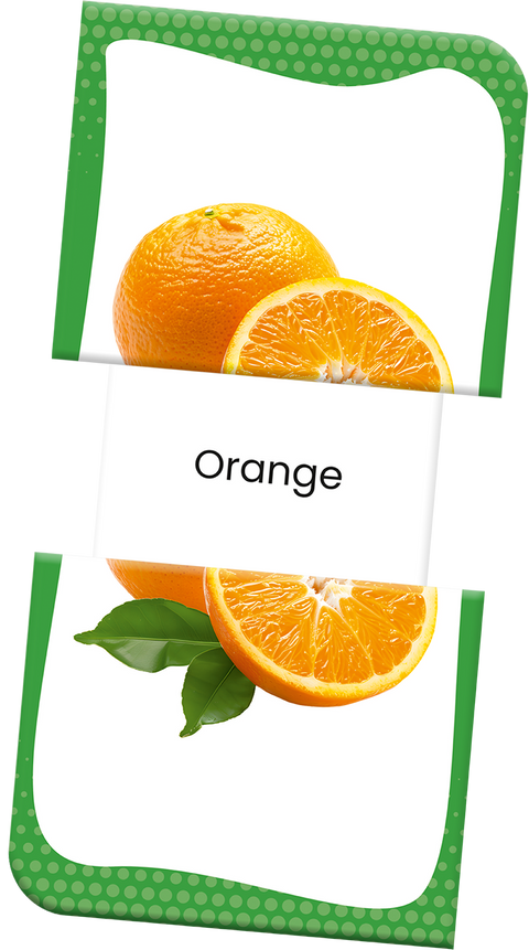 Slide & Learn Flash Cards - FRUITS & VEGETABLES
