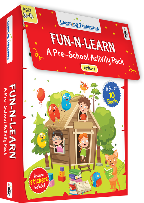 Fun-N-Learn: A Pre-School Activity Pack (Level 1) (10 Vol. Boxed Set)