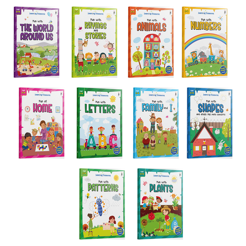 Fun-N-Learn: A Pre-School Activity Pack (Level 1) (10 Vol. Boxed Set)