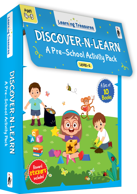 Discover-N-Learn: A Pre-School Activity Pack (Level 2) (10 Vol. Boxed Set)