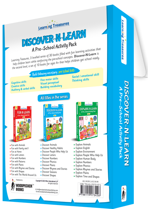 Discover-N-Learn: A Pre-School Activity Pack (Level 2) (10 Vol. Boxed Set)