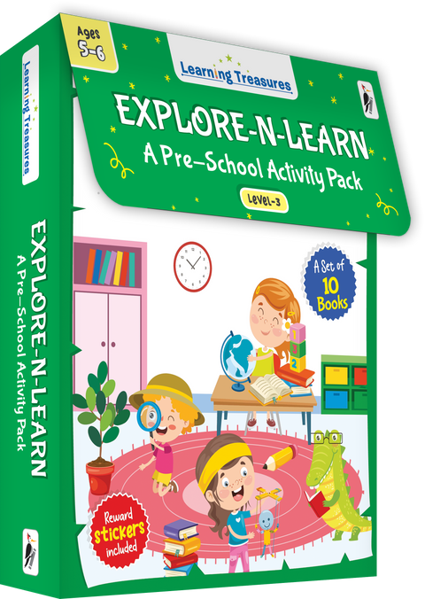 Explore-N-Learn: A Pre-School Activity Pack (Level 3) (10 Vol. Boxed Set)