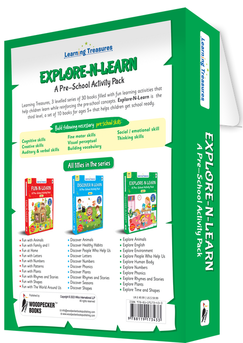 Explore-N-Learn: A Pre-School Activity Pack (Level 3) (10 Vol. Boxed Set)