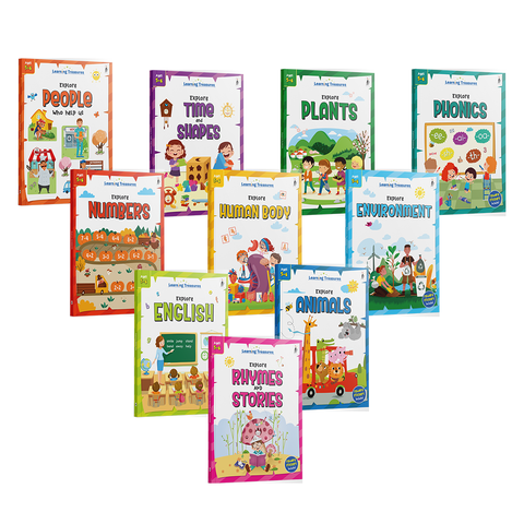 Explore-N-Learn: A Pre-School Activity Pack (Level 3) (10 Vol. Boxed Set)