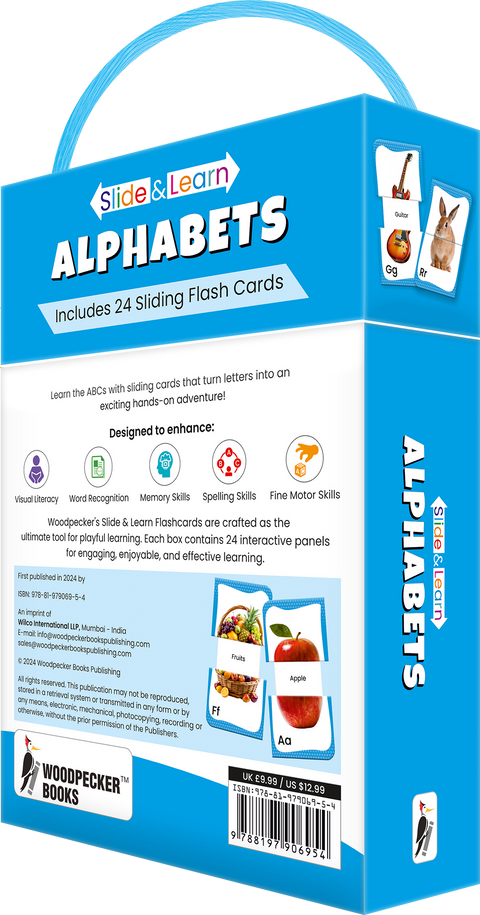 Slide & Learn Flash Cards - ALPHABETS
