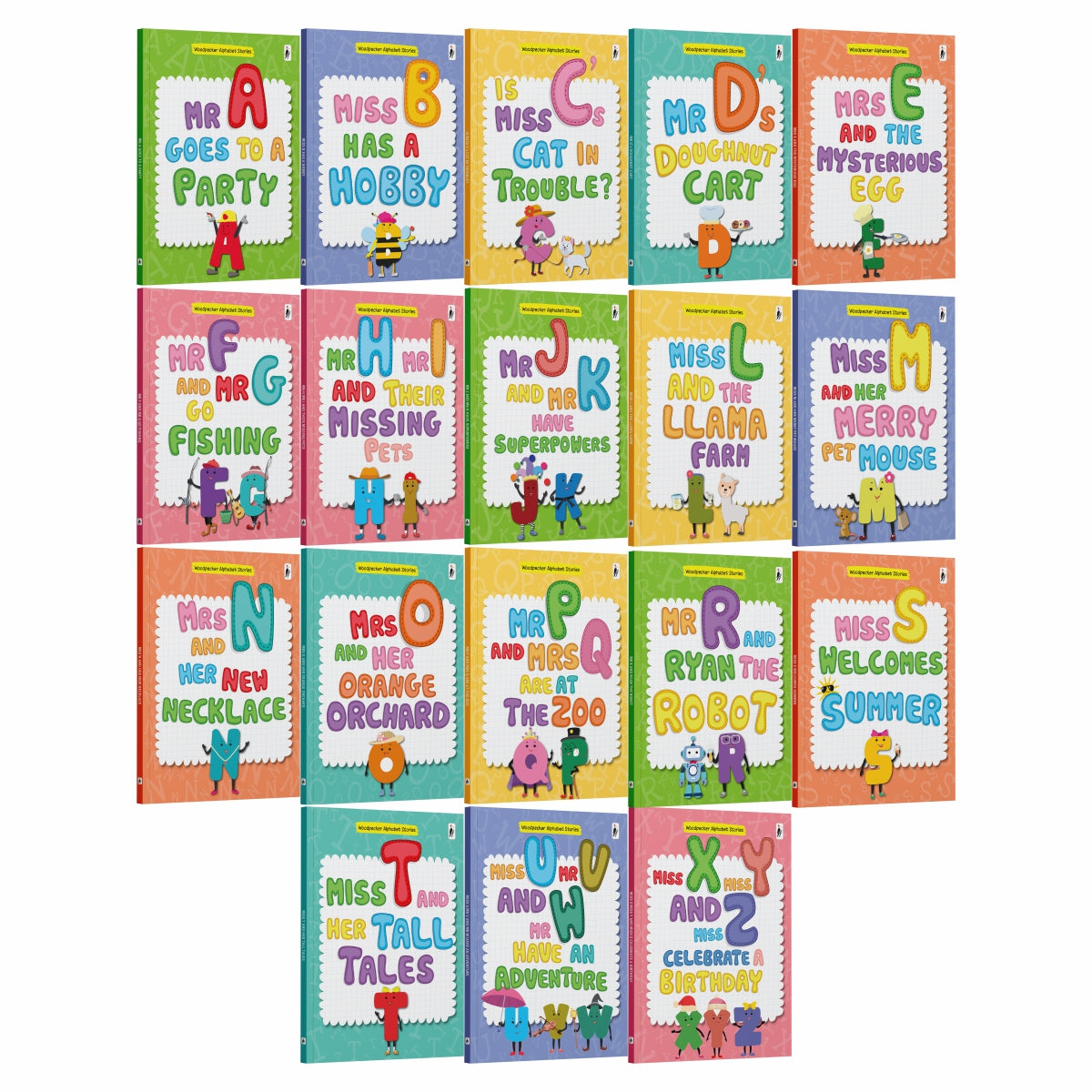 My A to Z Alphabet Stories (18 Vol. Boxed Set) – Woodpecker Books