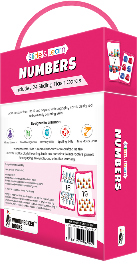 Slide & Learn Flash Cards - NUMBERS