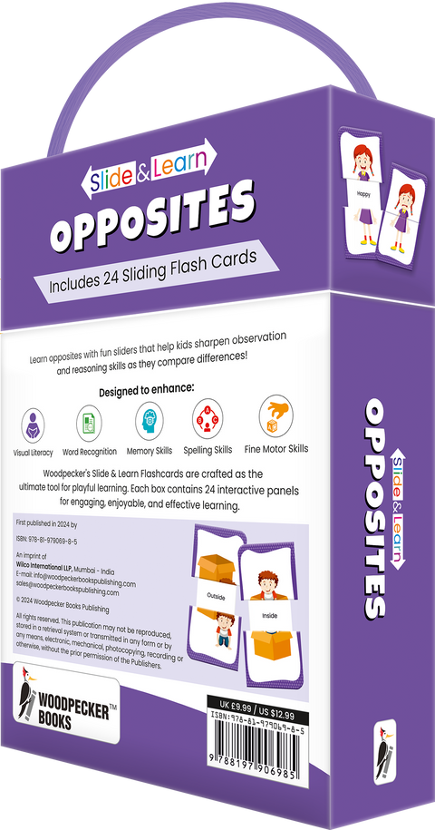Slide & Learn Flash Cards - OPPOSITES
