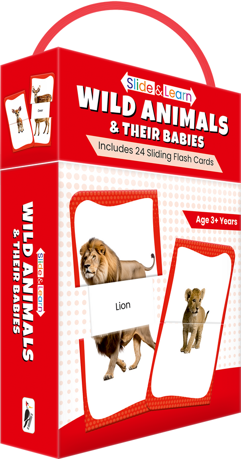 Slide & Learn Flash Cards - WILD ANIMALS & THEIR BABIES